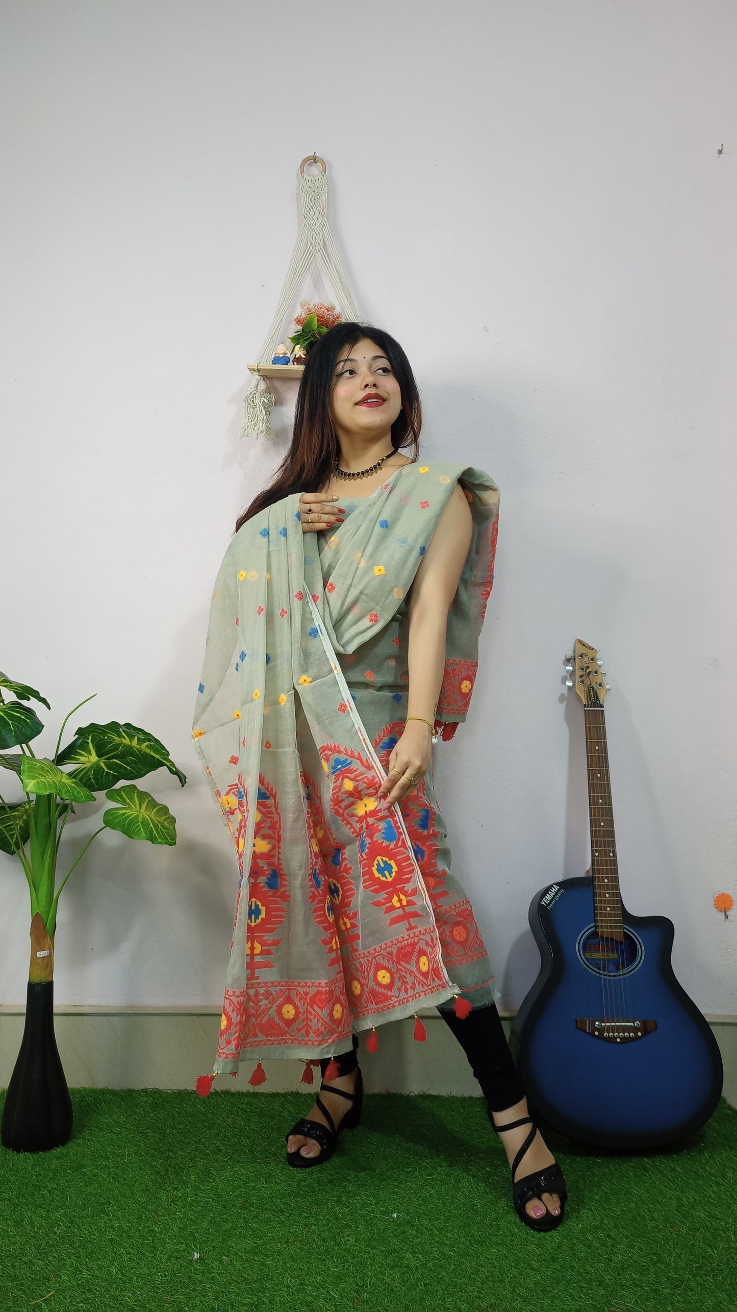 Timeless Charm – Jamdani Cotton Suit