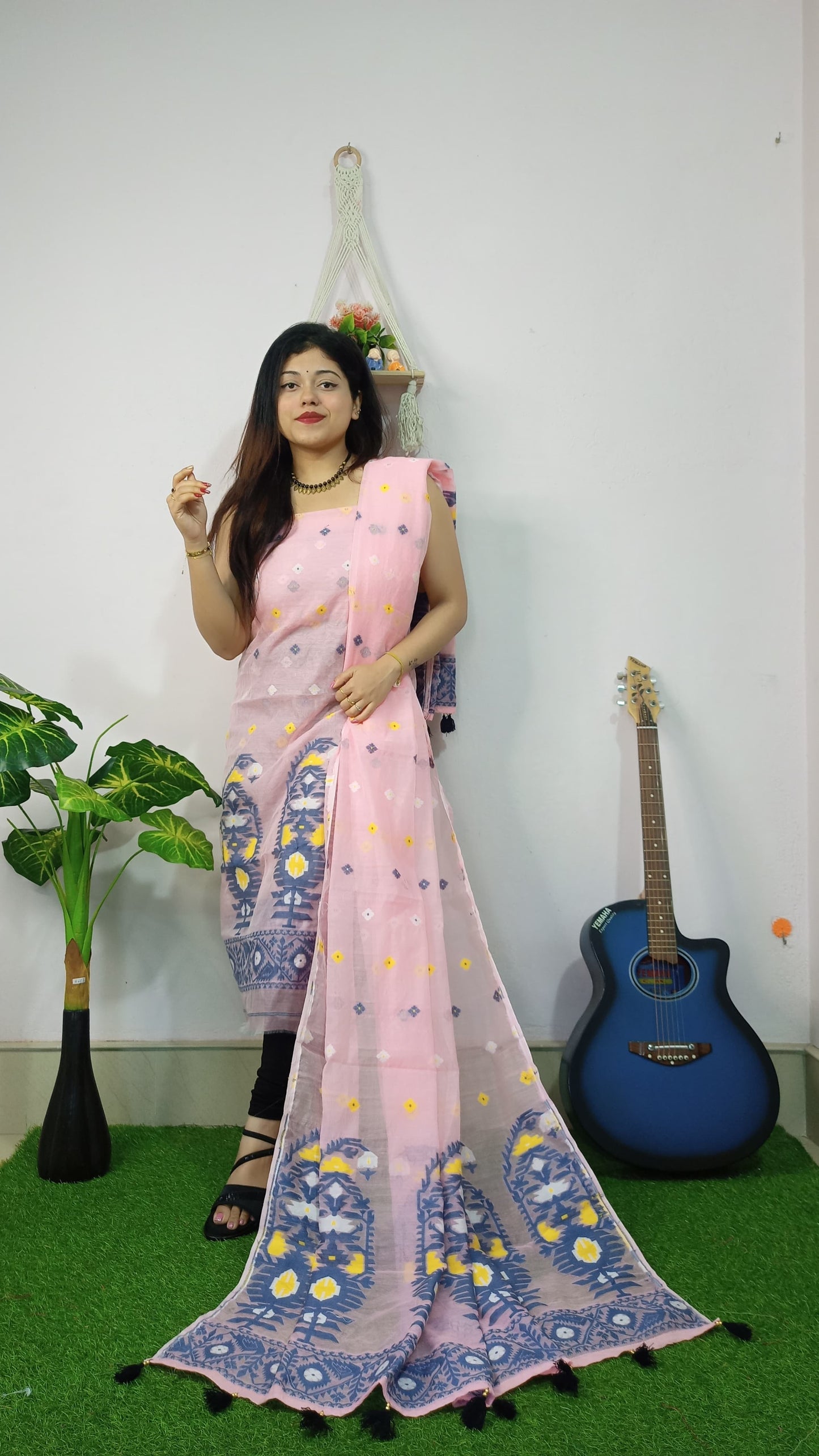 Summer Serenity – Jamdani Cotton Suit