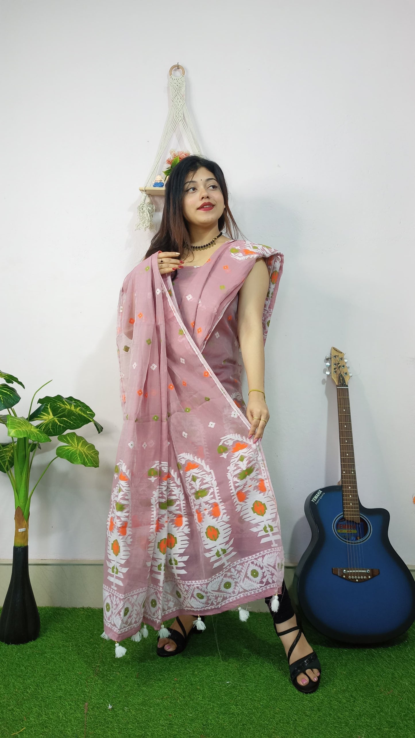 Ethereal Weaves – Jamdani Cotton Suit