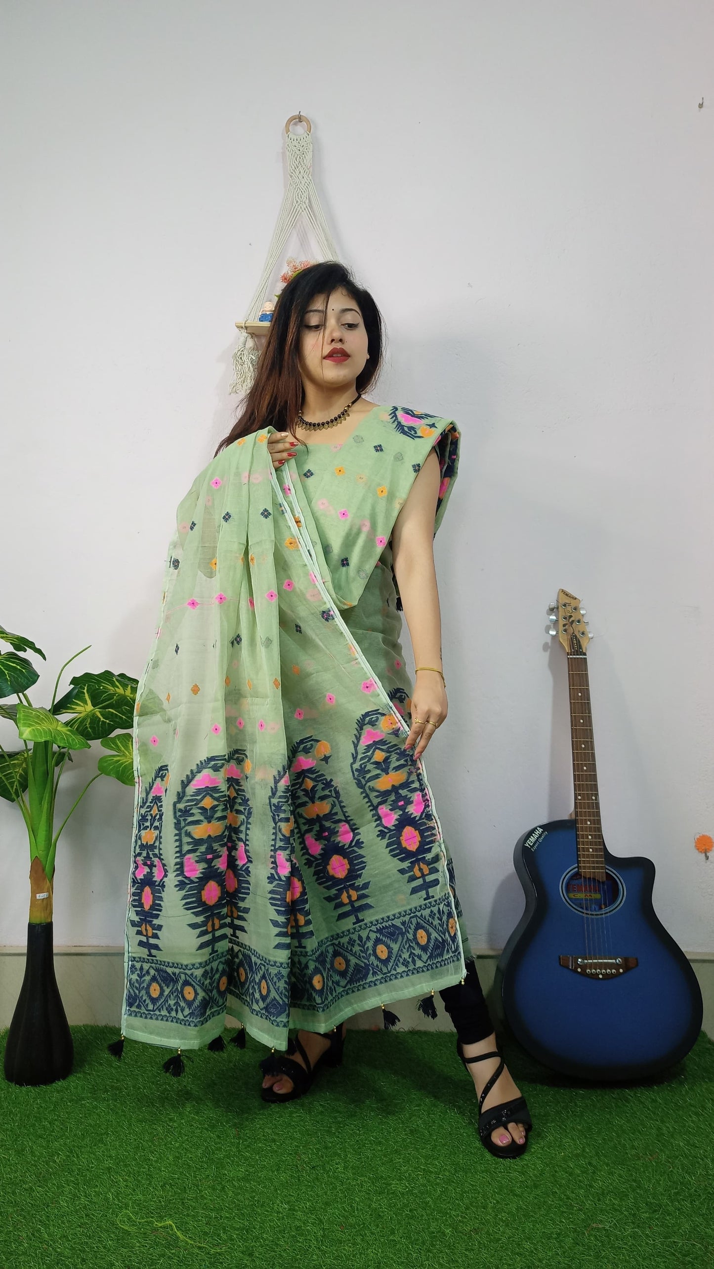 Timeless Charm – Jamdani Cotton Suit