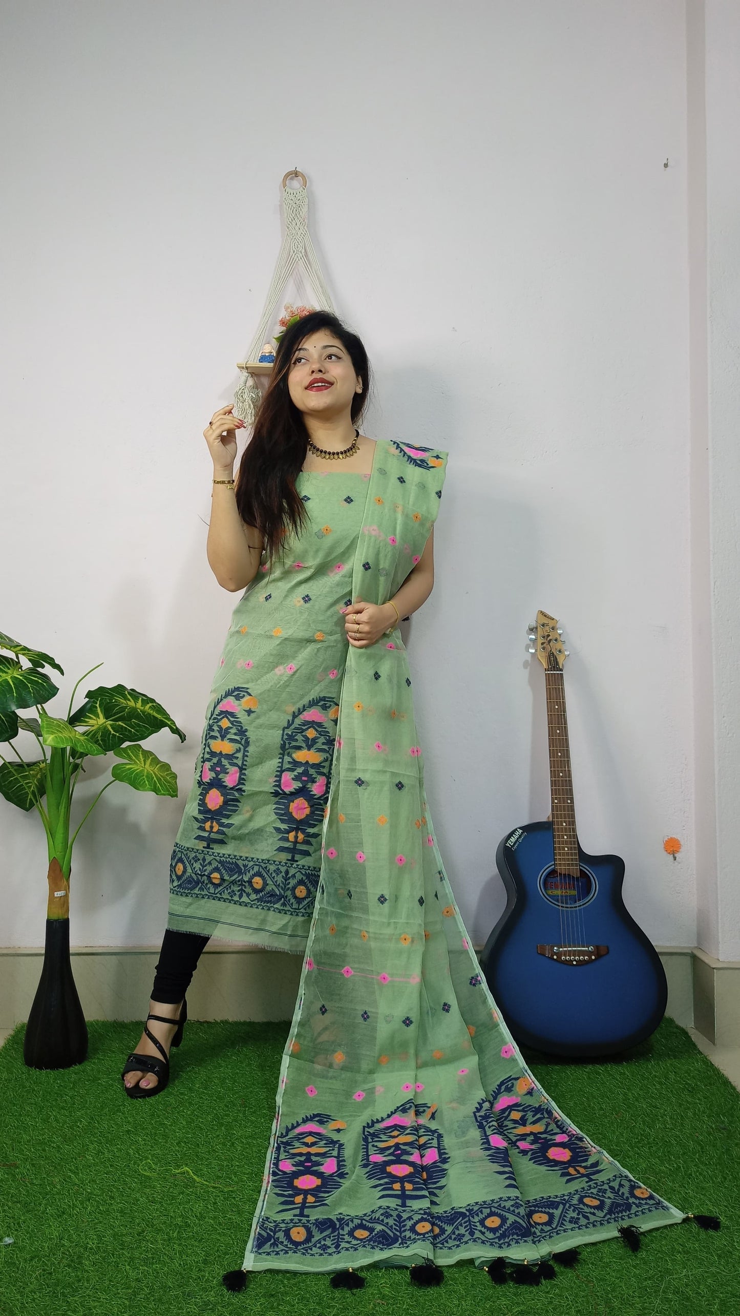 Elegant Weaves – Jamdani Cotton Suit