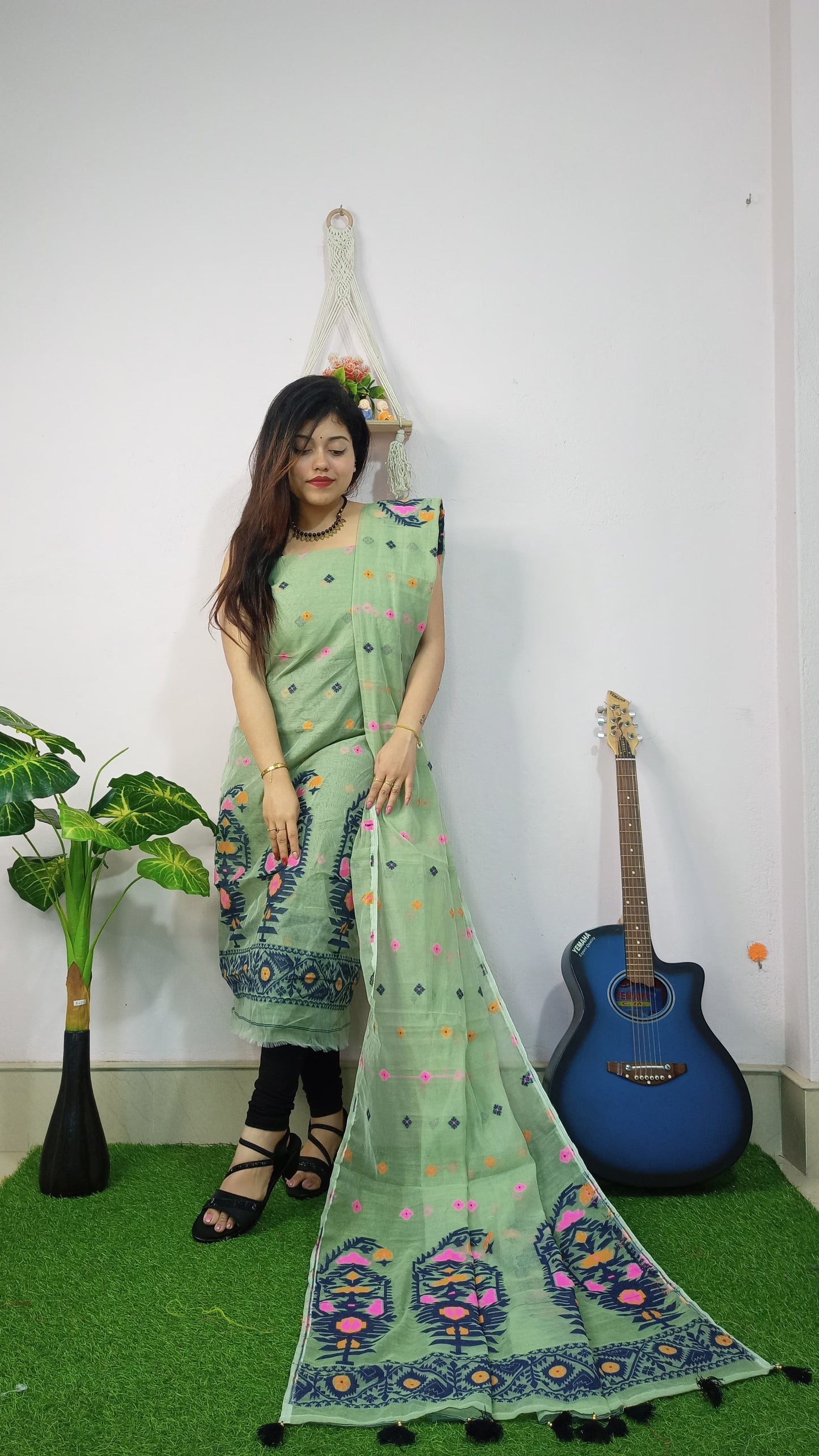 Elegant Weaves – Jamdani Cotton Suit