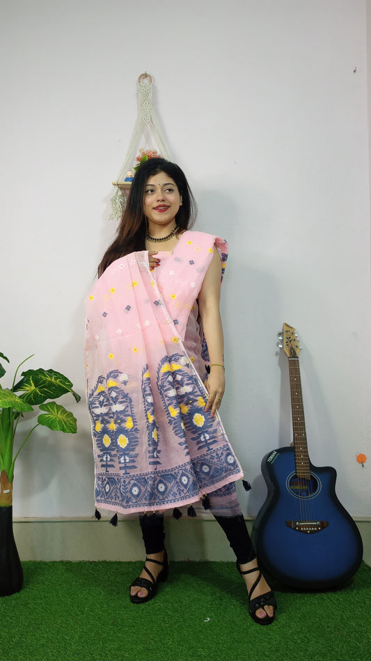 Summer Serenity – Jamdani Cotton Suit